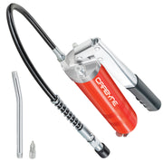 Carbyne Grease Gun - Lever Handle, 8000 PSI, Heavy Duty Professional Quality, Includes 18 inch Flex Hose and 6 inch Rigid Extension, 3-Way Loading • from a Family-Run Tool Company Based in The U.S.A. - Carbyne Tools