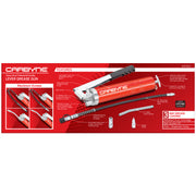 Carbyne Grease Gun - Lever Handle, 8000 PSI, Heavy Duty Professional Quality, Includes 18 inch Flex Hose and 6 inch Rigid Extension, 3-Way Loading • from a Family-Run Tool Company Based in The U.S.A. - Carbyne Tools