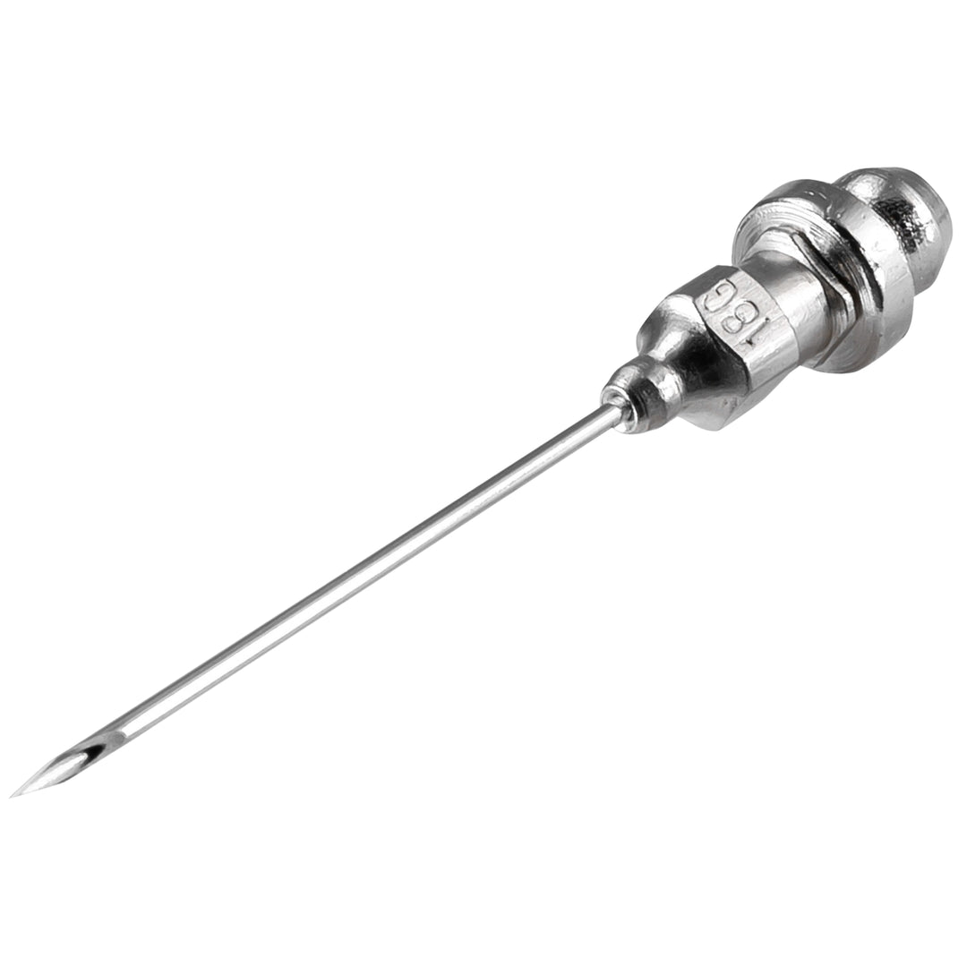 CARBYNE Grease Injector Needle, 1-1/2 inch Long, 18 Gauge, Stainless Steel