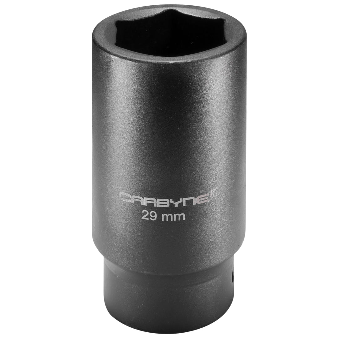 CARBYNE Deep Impact Socket - 29mm, 1/2-Inch Drive,  6-Point | Chrome Molybdenum Steel | Axle Nut Socket
