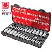 CARBYNE Master Hex Bit Socket Set - 33 Piece, SAE & Metric | S2 Steel Bits - Carbyne Tools