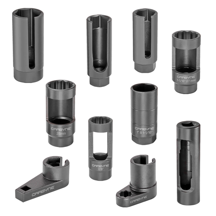 CARBYNE 10 Piece Oxygen Sensor & Sending Unit Socket Set - Carbyne Tools