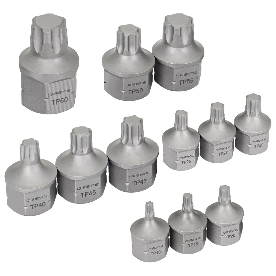 CARBYNE Set Di 62 Pezzi Master Torx Bit Socket E Torx External Socket Set, S2 Steel Bits, CrV Sockets | 1/4 Pollici, 3/8 Pollici E 1/2 Pollici Drive - Foto 4