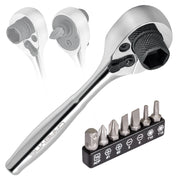 CARBYNE Dual Drive Mechanic's Ratchet with Built-In 10mm Socket and Bit Driver - Carbyne Tools