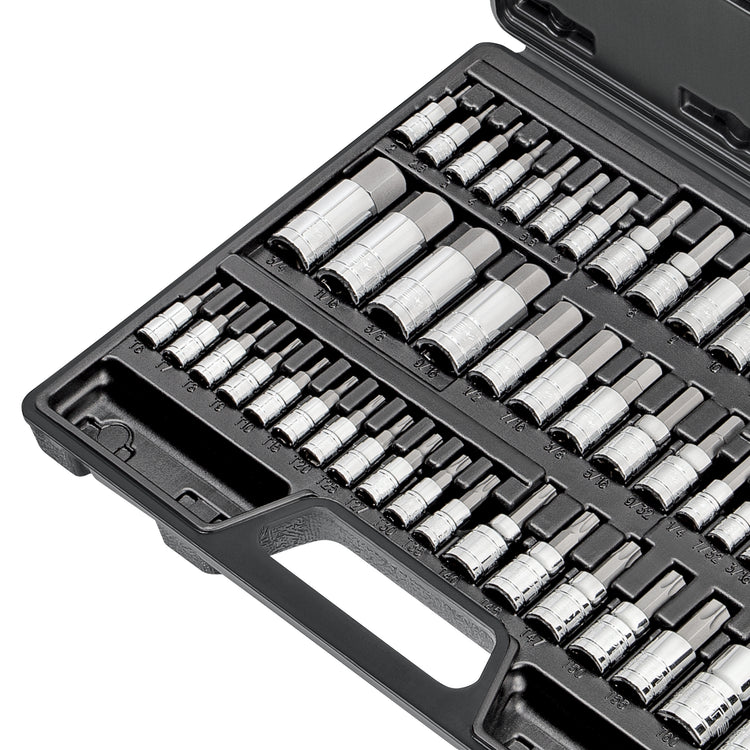 CARBYNE 50 Piece Master Torx, SAE Hex & Metric Hex Bit Socket Set, S2 Steel Bits | Torx, SAE & Metric - Carbyne Tools