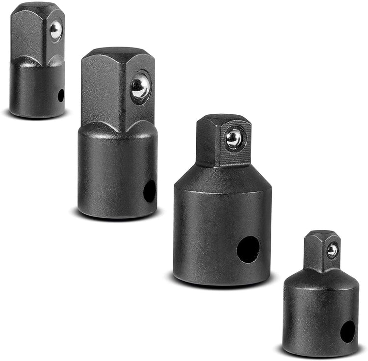 CARBYNE Impact Adapter and Reducer Set - 4 Piece, Chrome Vanadium Steel - Carbyne Tools