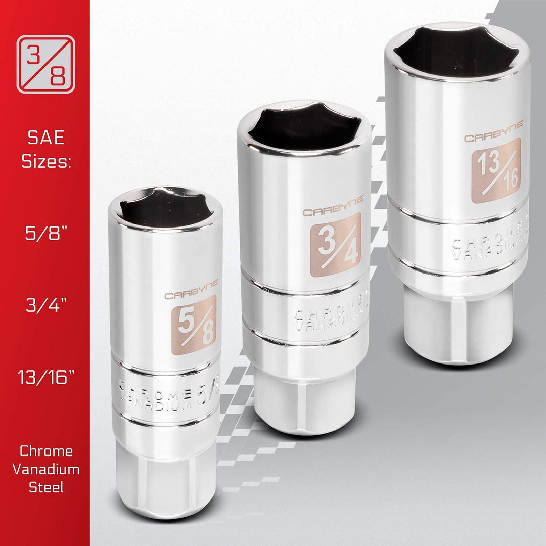 Coupons For QUINN 3/8 In. Drive SAE And Metric Spark Plug Socket Set - Foto 11