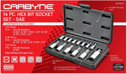 CARBYNE Hex Bit Socket Set - 14 Piece, SAE, S2 Steel | 1/4", 3/8" & 1/2" Drive - Carbyne Tools
