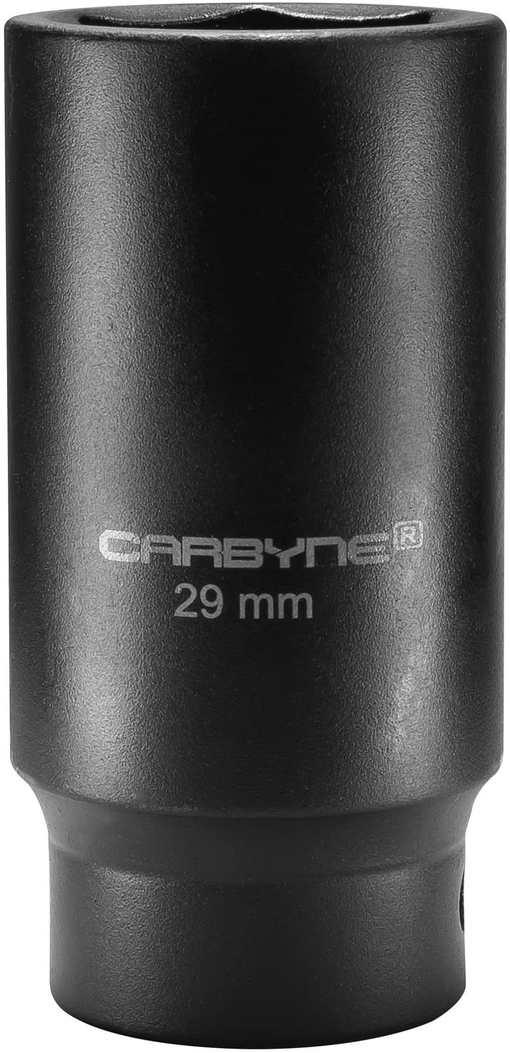 CARBYNE Deep Impact Socket - 29mm, 1/2-Inch Drive,  6-Point | Chrome Molybdenum Steel | Axle Nut Socket - Carbyne Tools