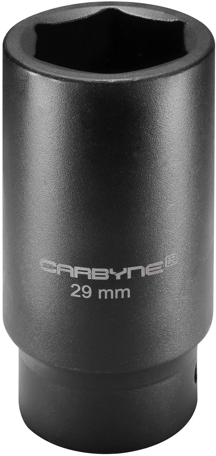 CARBYNE Deep Impact Socket - 29mm, 1/2-Inch Drive,  6-Point | Chrome Molybdenum Steel | Axle Nut Socket - Carbyne Tools