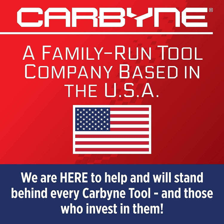 CARBYNE Impact Socket Set - 40 Piece, SAE & Metric, Standard and Deep Sockets, 3/8 inch & 1/2 inch Drive, Cr-V Steel - Carbyne Tools