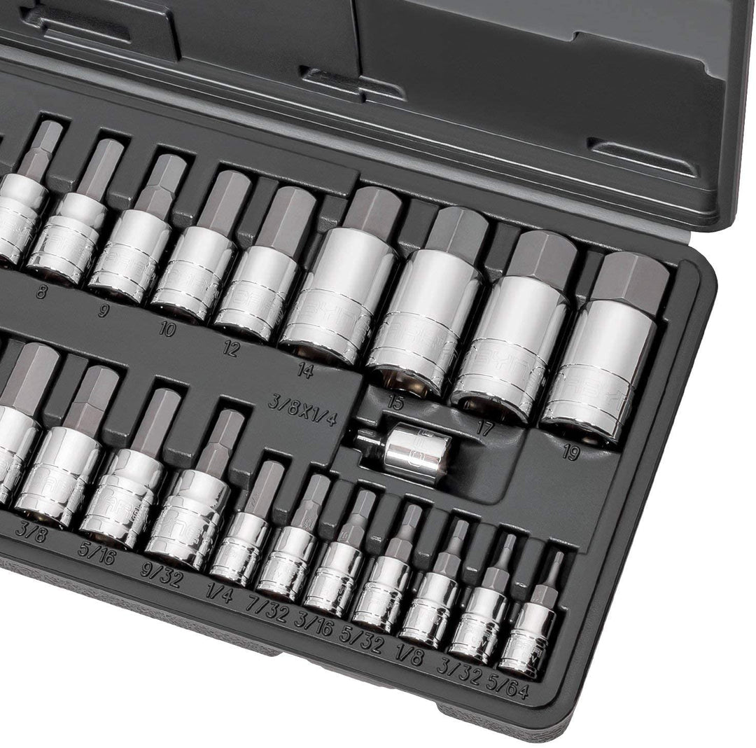 CARBYNE Master Hex Bit Socket Set - 33 Piece, SAE & Metric | S2 Steel Bits - Carbyne Tools