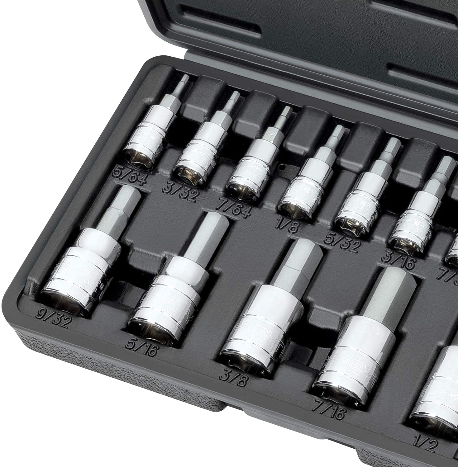 CARBYNE Hex Bit Socket Set - 14 Piece, SAE, S2 Steel | 1/4", 3/8" & 1/2" Drive - Carbyne Tools