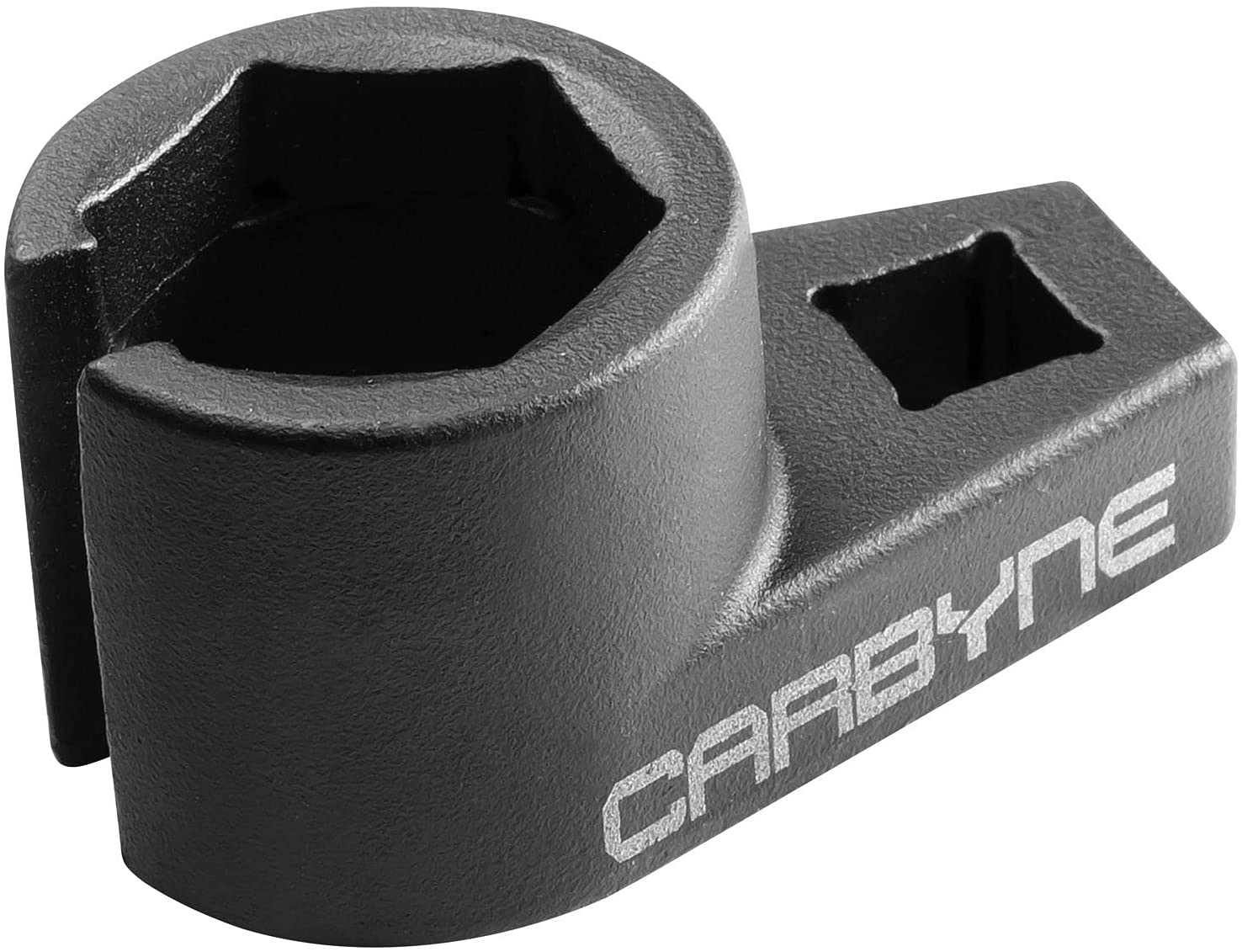 CARBYNE Offset Oxygen Sensor (O2) Socket, 7/8 inch (22mm) | 3/8 inch Drive | Chrome Molybdenum Steel | Wire Gate Prevents Damage to Wires - Carbyne Tools