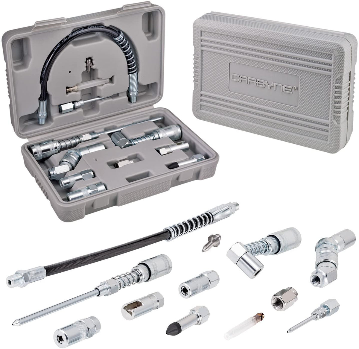 CARBYNE Grease Gun Accessory Set 12 Piece AllinOne Set Includes