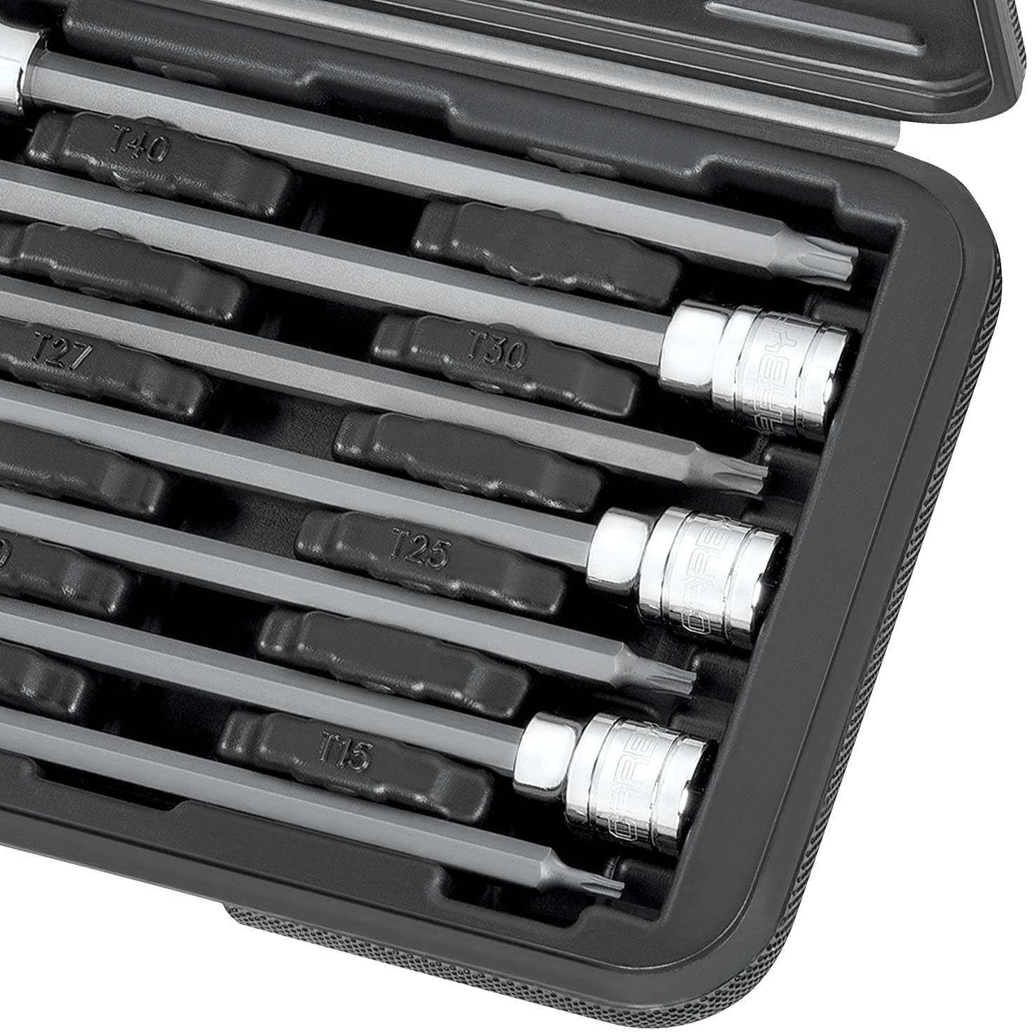 CARBYNE Extra Long Bit Socket Set - 7 Piece, Torx, S2 Steel Bits | 3/8" Drive, T-10 to T-40 - Carbyne Tools