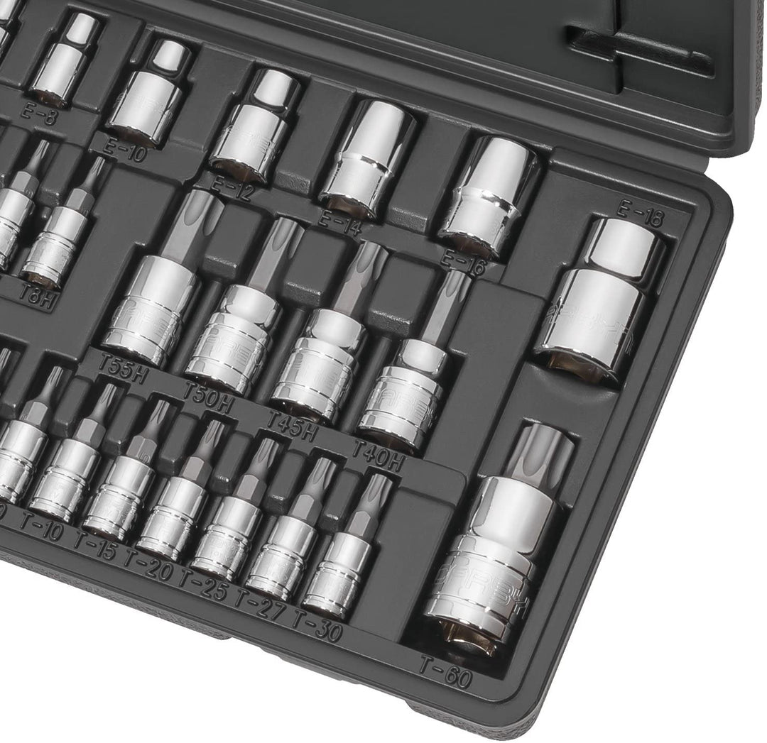 CARBYNE Extra Long Bit Socket Set - 7 Piece, Torx, S2 Steel CARBYNE Extra Long Bit Socket Set - 7 Piece, Torx, S2 Steel