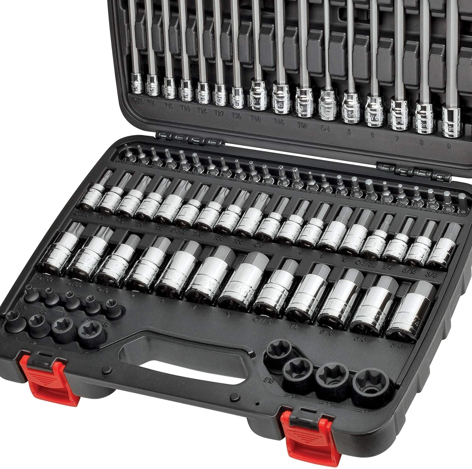 CARBYNE Master Hex & Torx Bit Socket Set - 84 Piece | SAE & Metric, S2 Steel Bits | 1/4", 3/8" & 1/2" Drive - Carbyne Tools