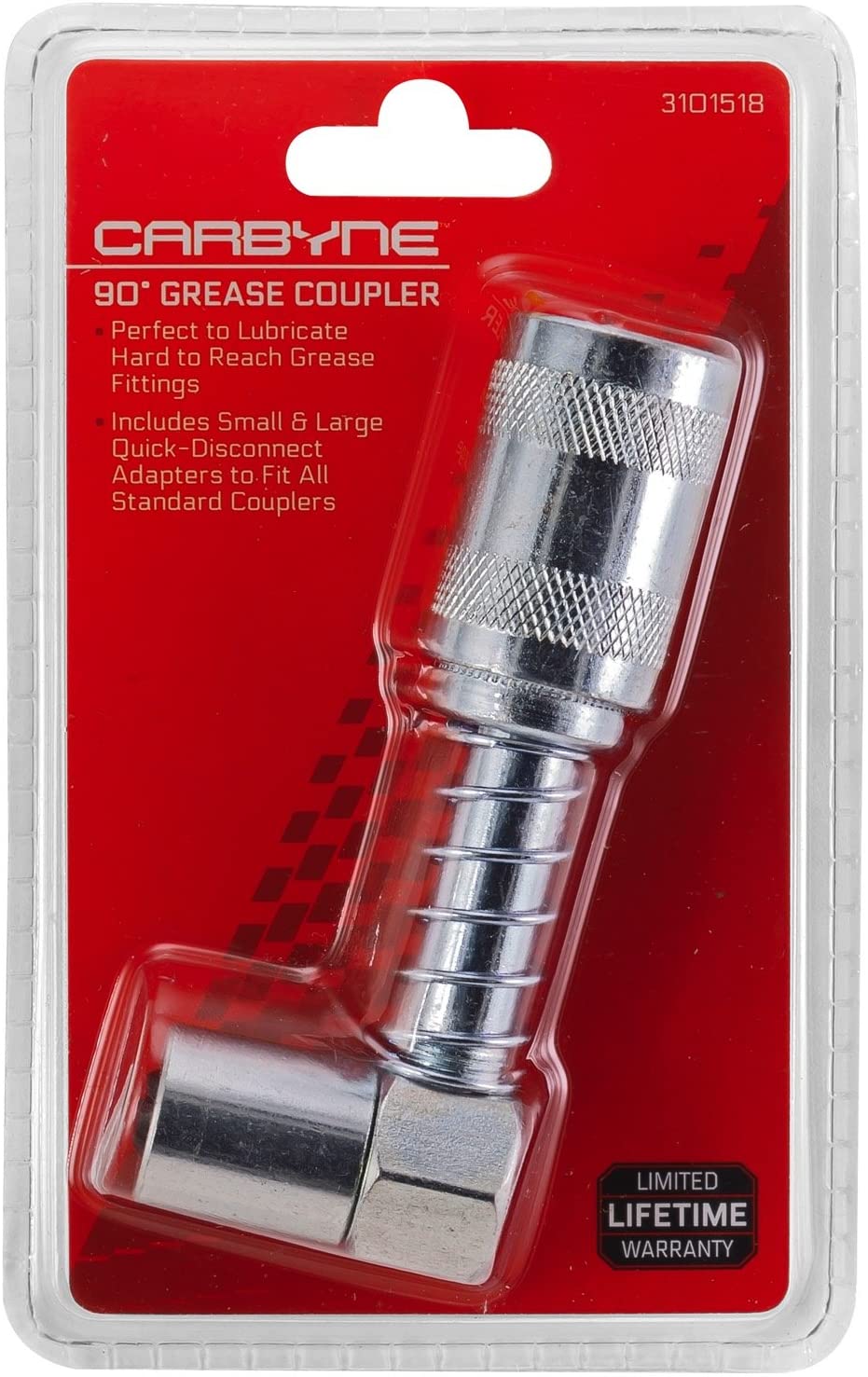 CARBYNE Grease Gun Coupler, 90 Degree - Carbyne Tools